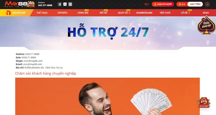 Hệ thống CSKH của May88 hoạt động ra sao