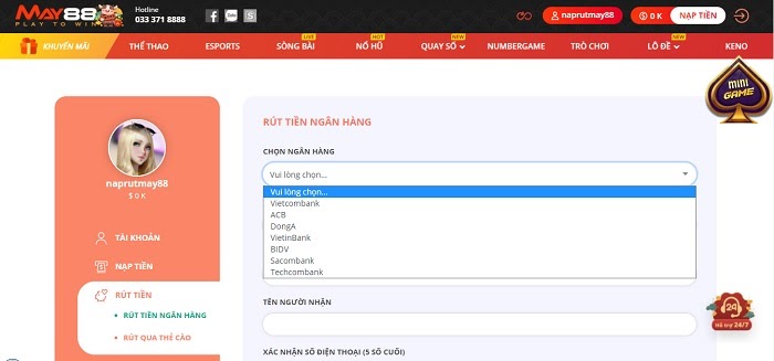 Thanh toán tại nhà cái May88 có thật sự tiện lợi?