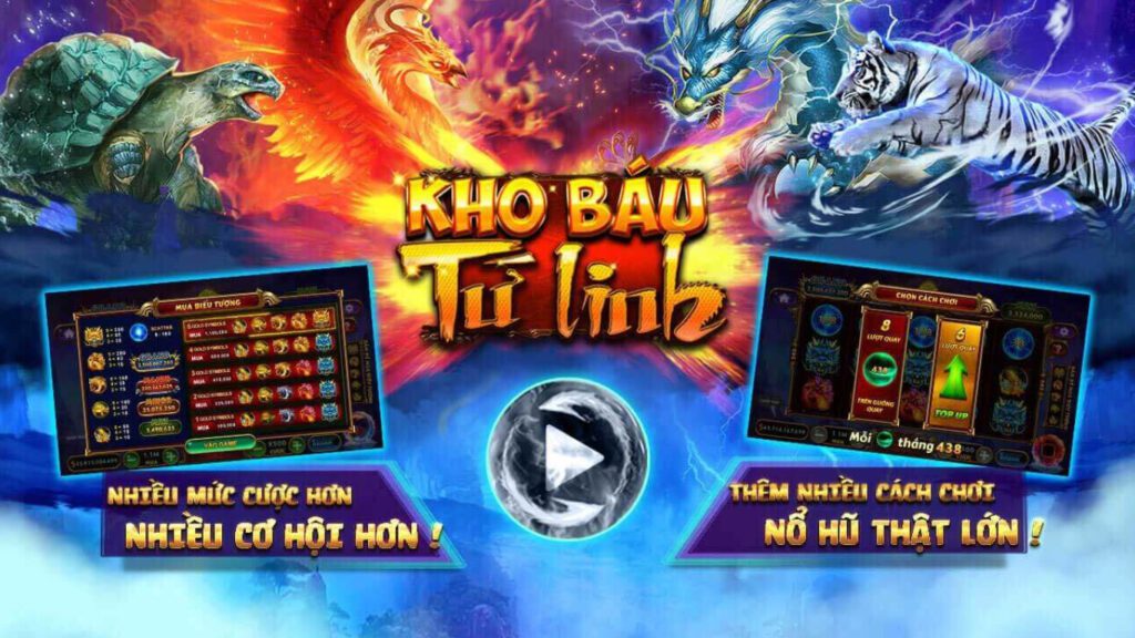 Hình ảnh nổ hũ Kho báu Tứ Linh