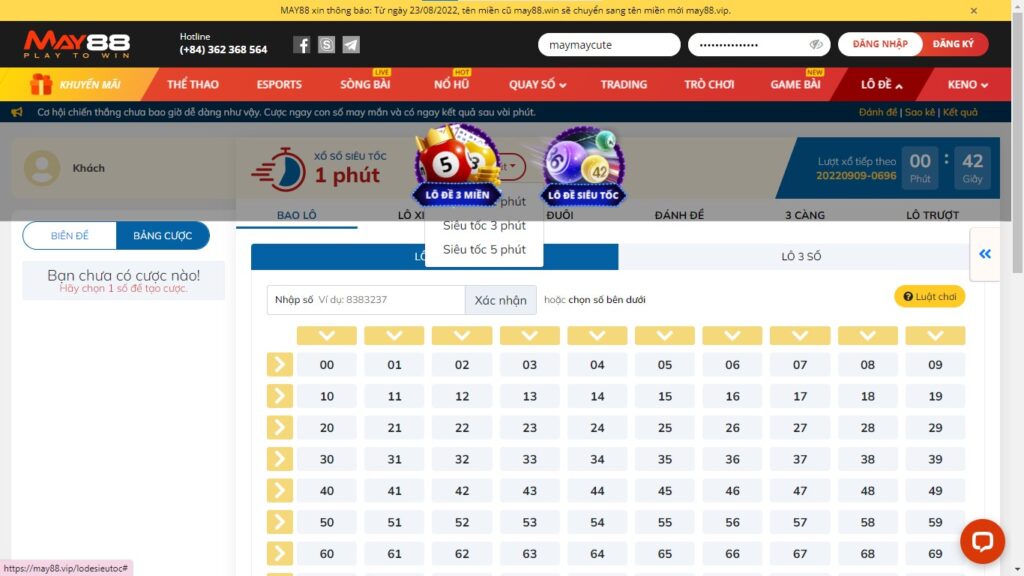 Hình ảnh lô đề May88