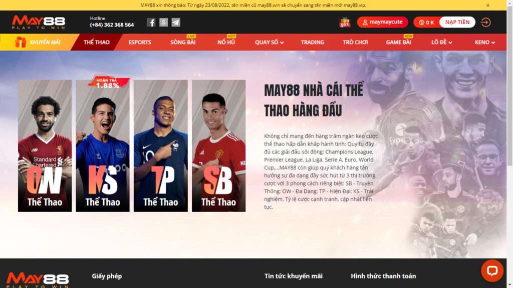 Hình ảnh soi kèo châu Á May88 2