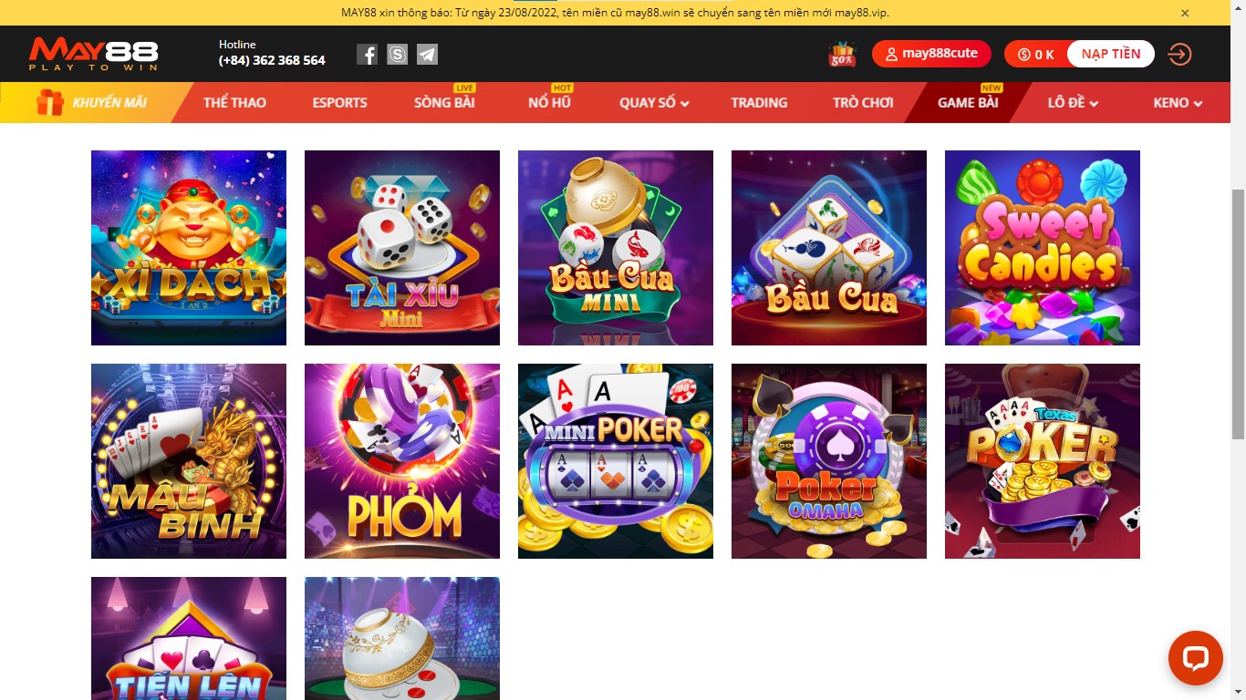 Game bai bầu cua và bầu cua mini May88