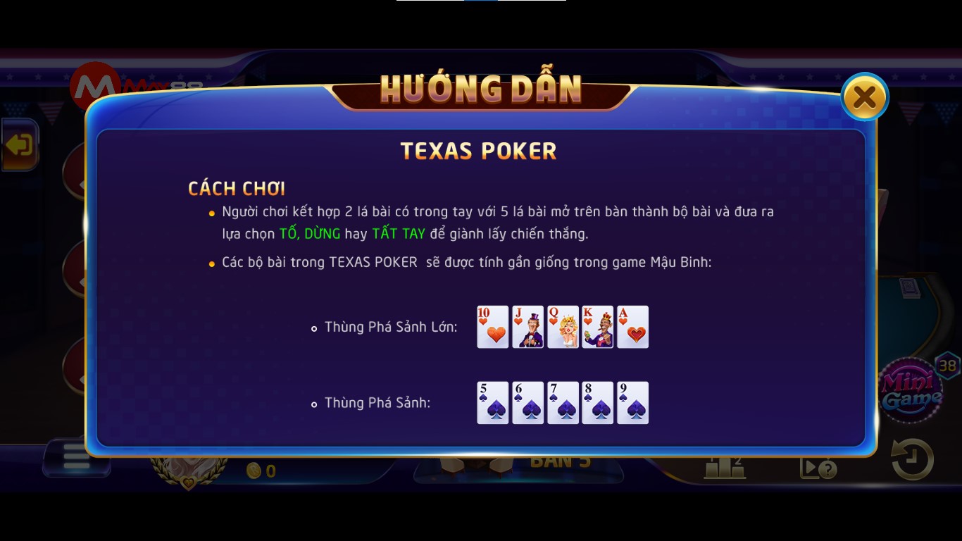 Texas Poker May88 có gì hot
