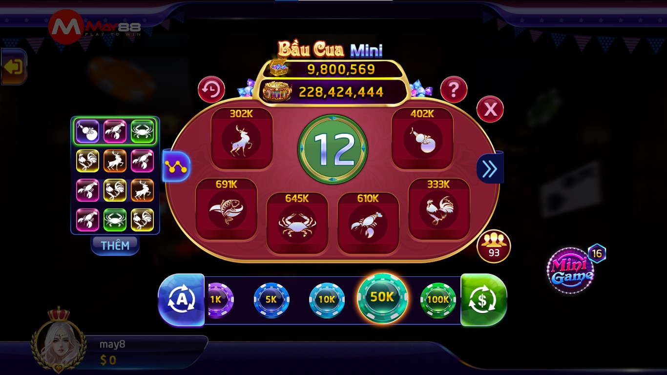 game bai tài xỉu mini hay bầu cua mini May88