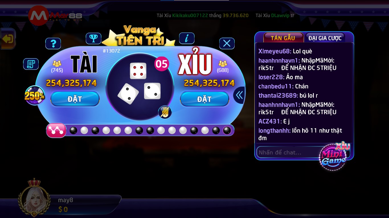 game bai tài xỉu mini hay bầu cua mini May88