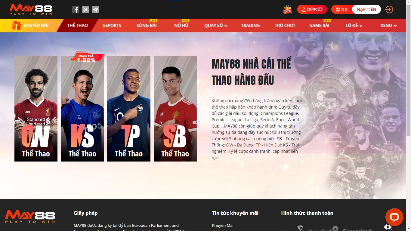 cá độ May88 bao thắng mùa World Cup