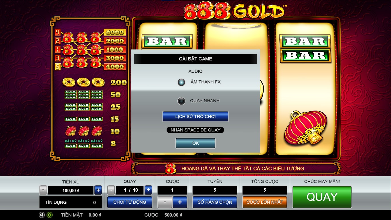 Nhà cái May88 hướng dẫn chơi quay hũ 888 Gold
