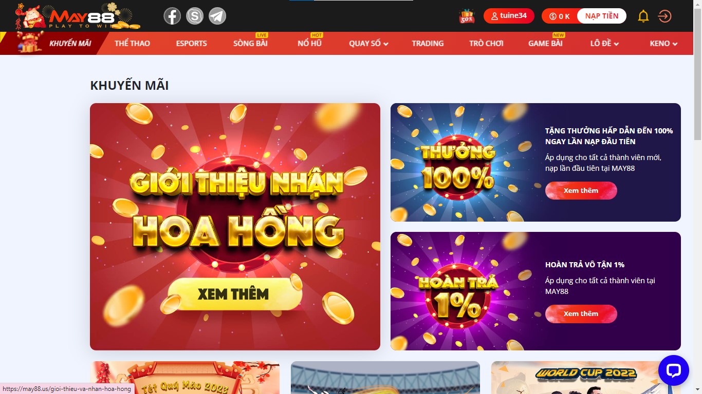 May88 hướng dẫn cược thủ tham gia ưu đãi từ nhà cái!