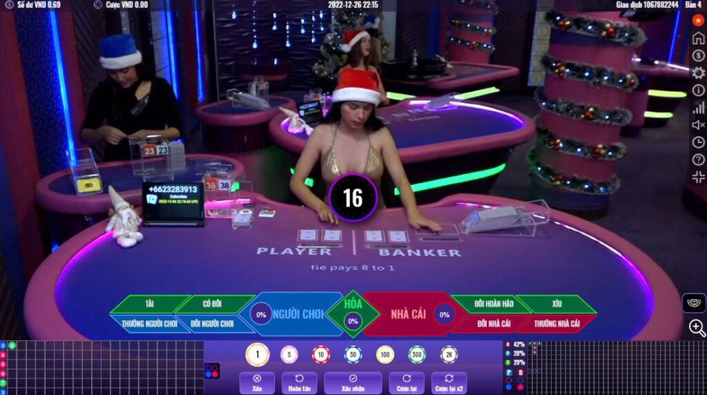 Khám phá giao diện 3D trong sảnh Casino May88