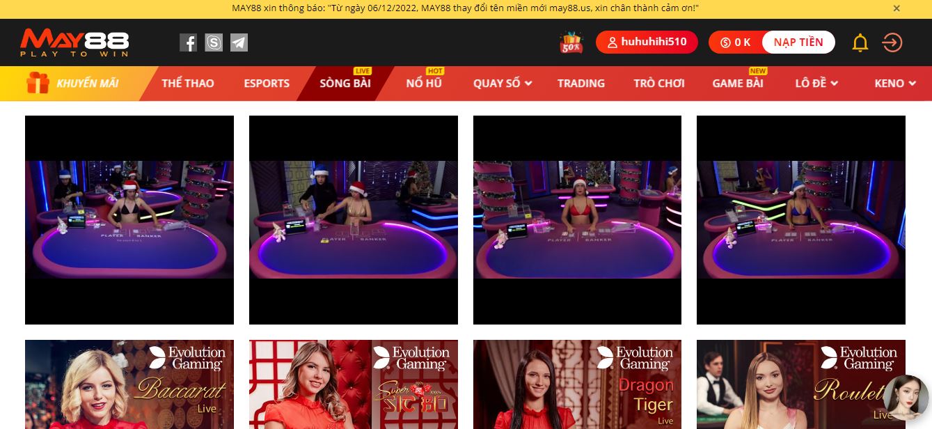 Đừng bỏ qua những tựa game hay nhất tại Casino May88