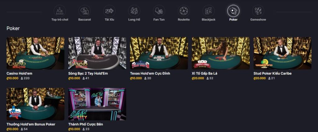 Sảnh cược vô cùng thú vị tại May88 Club