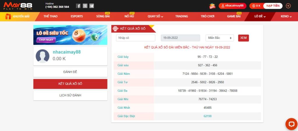 Tham gia lô đề tại May88 club để trải nghiệm