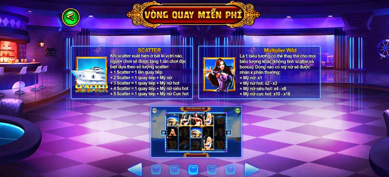 Chơi vòng quay may mắn trong game Mỹ Nữ May88 club