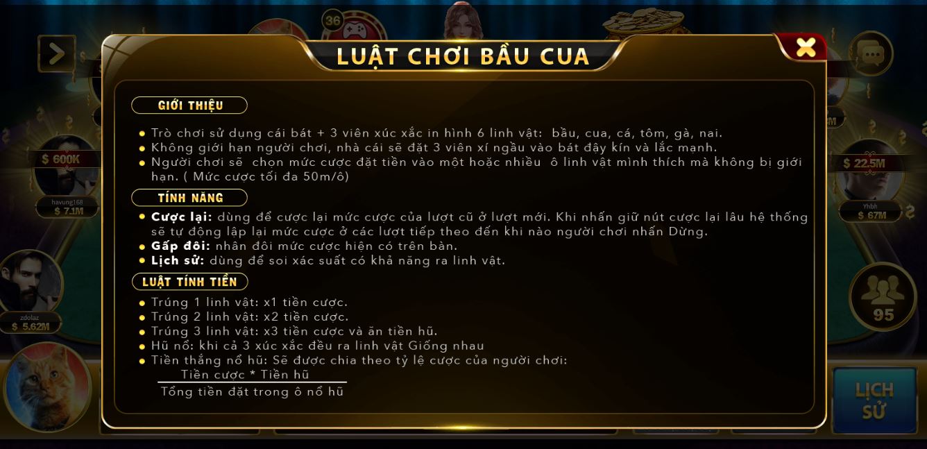 Luật chơi bầu cua dành cho tân thủ tại May88 vip
