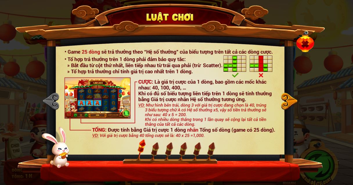 Luật chơi game nổ hũ Phá cỗ đèn rồng May88 vip